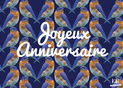 Oiseaux bleus pour un anniversaire magique